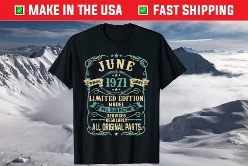 Vintage Made in JUNIO 1971 48th Years Old Birthday Classic T-Shirt