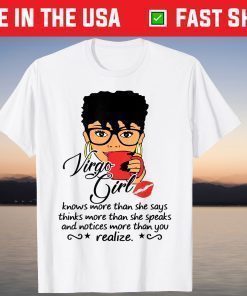 Virgo Girl Are Born in August 23 September 22 T-Shirt