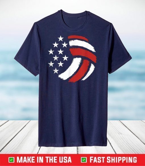 Volleyball ball USA T-shirt