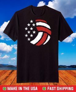 Volleyball ball USA T-shirt