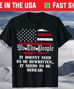 We The People 1776 Vintage USA Flag 4th of July T-Shirt