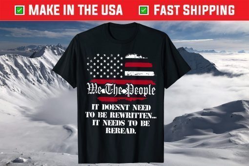 We The People 1776 Vintage USA Flag 4th of July T-Shirt