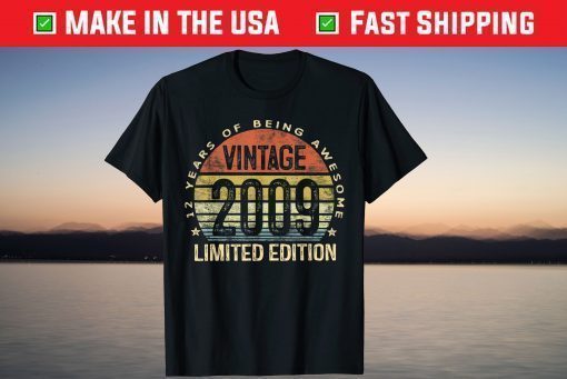 12 Year Old Vintage 2009 Limited Edition 12th Birthday T-Shirt