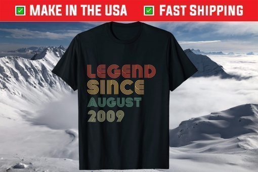 12th Birthday Vintage Legend Since August 2009 Classic T-Shirt