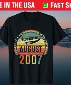 14 Years Old August 2007 Limited Edition 14th Birthday Classic T-Shirt