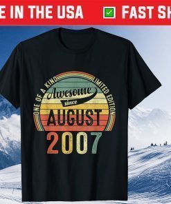 14 Years Old August 2007 Limited Edition 14th Birthday Classic T-Shirt