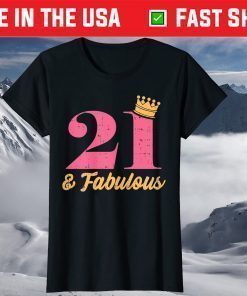 21 And Fabulous 21st Birthday Party Born 2000 T-Shirt