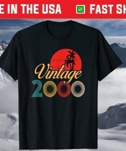 21 Year Old Vintage 2000 Limited Edition 21st Birthday Us 2021 T-Shirt