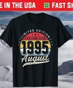 26 Years Old Limited Edition Awesome Since 1995 August T-Shirt