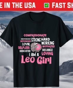 As A Leo Girl Birthday Astrology Zodiac Leo T-Shirt