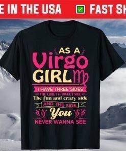 As A Virgo Girl birthday Astrology Zodiac T-Shirt