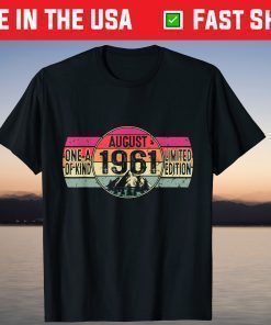 August 1961 Retro 60th Birthday T-Shirt