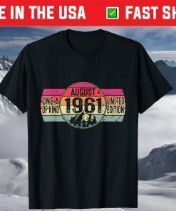 August 1961 Retro 60th Birthday T-Shirt