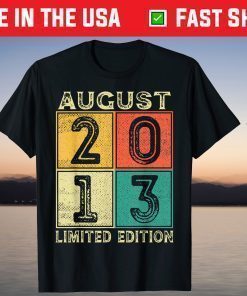 August 2013 Limited Edition 8th Birthday T-Shirt