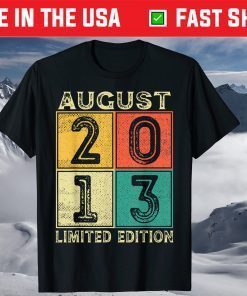 August 2013 Limited Edition 8th Birthday T-Shirt