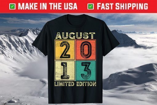 August 2013 Limited Edition 8th Birthday T-Shirt