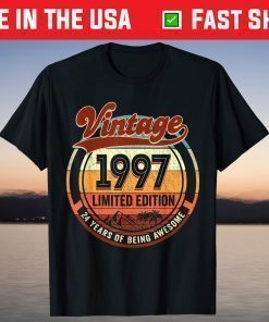 Awesome Legends are born in September 1997 24th Birthday Classic Shirt