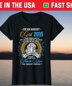 Awesome Since 2015 6th Birthday I'm An August Girl 2015 Classic T-Shirt