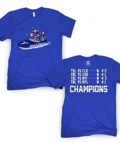 Back 2 Back Boat Tampa Bay Lightning Gift T-Shirt