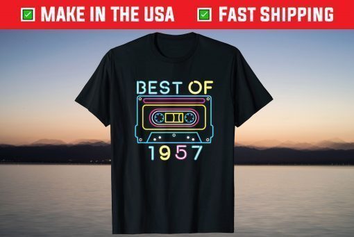 Best Of 1957 64th Birthday Gift T-Shirt