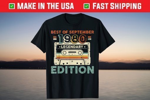 Best of September 1980 Mixtape 41st Birthday T-Shirt