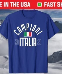 Campioni Italia 2021 Italian Flag Italy Champions Football Shirt