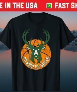 Cool Bucks Milwaukee Vintage Deer Illustration Gift T-Shirt