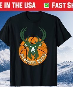 Cool Bucks Milwaukee Vintage Deer Illustration Gift T-Shirt