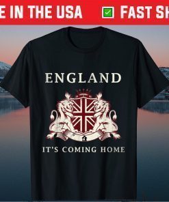 England Football 2021 It's Coming Home Three Heraldic Lions Classic T-Shirt