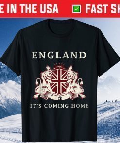 England Football 2021 It's Coming Home Three Heraldic Lions Classic T-Shirt