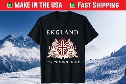 England Football 2021 It's Coming Home Three Heraldic Lions Classic T-Shirt