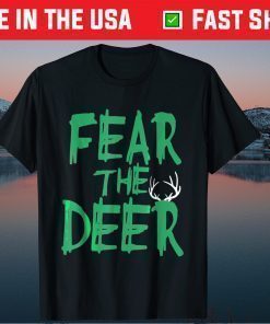 Fear The Deer Milwaukee Basketball Bucks Fans Classic T-Shirt