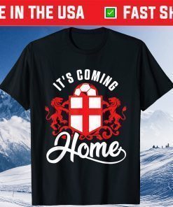 Football Player Coming Home England Flag Soccer Fan T-Shirt