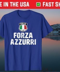 Forza Azzurri Italia Italy Football Soccer Jersey Classic T-Shirt