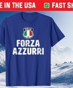 Forza Azzurri Italia Italy Football Soccer Jersey Classic T-Shirt