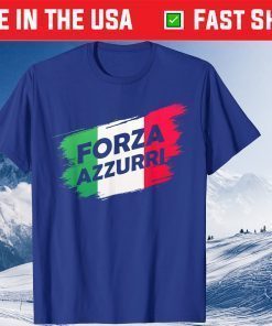 Forza Azzurri Jersey Football Team Italia Forza Azzurri Us 2021 T-Shirt