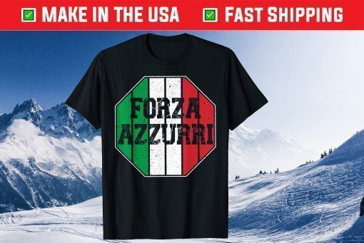 Forza Azzurri, Soccer 2021 Italy Jersey Italia Flag Football Gift T-Shirt