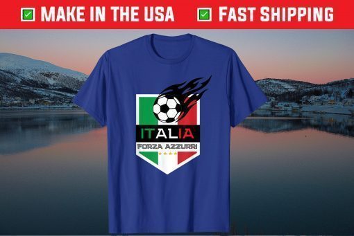 Italia Forza Azzurri Football Soccer Jersey Italy Calcio Fan Classic T-Shirt