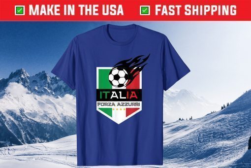 Italia Forza Azzurri Football Soccer Jersey Italy Calcio Fan Classic T-Shirt