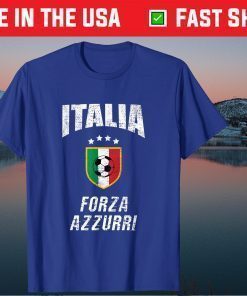 Italia Soccer Football Forza Azzurri Team Retro Vintage Classic T-Shirt