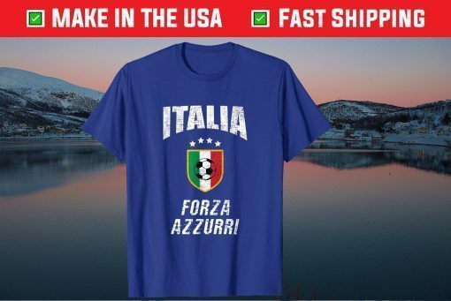 Italia Soccer Football Forza Azzurri Team Retro Vintage Classic T-Shirt