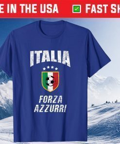 Italia Soccer Football Forza Azzurri Team Retro Vintage Classic T-Shirt