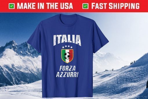 Italia Soccer Football Forza Azzurri Team Retro Vintage Classic T-Shirt