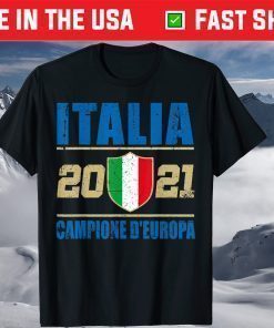 Italia Campione d'Europa Italy Champions European 2021 Shirt