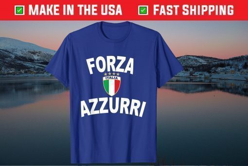 Italy Forza Azzurri Soccer Jersey Italia Flag Football Classic T-Shirt