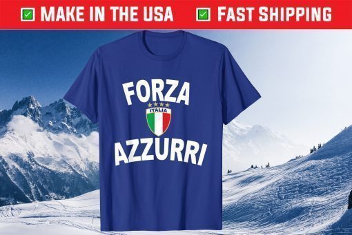 Italy Forza Azzurri Soccer Jersey Italia Flag Football Classic T-Shirt