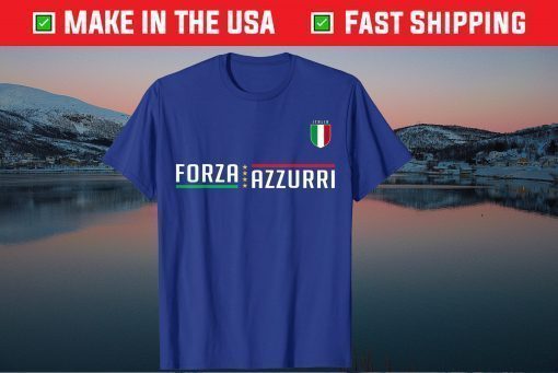 Italy Jersey Soccer National Football Forza Azzurri 2021 T-Shirt