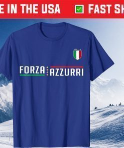 Italy Jersey Soccer National Football Forza Azzurri 2021 T-Shirt