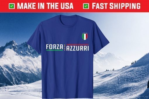 Italy Jersey Soccer National Football Forza Azzurri 2021 T-Shirt