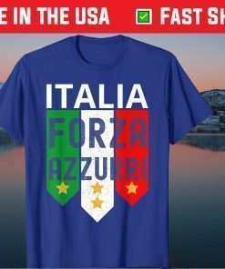 Italy Soccer Jersey 2020 Forza Azzurri Football Team Italia Classic T-Shirt